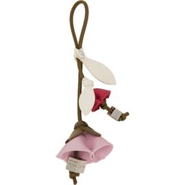 GANNI GANNI Khaki & Pink Flower Bag Charm