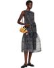 GANNI GANNI Khaki & Pink Flower Bag Charm - 2