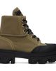 GANNI GANNI Khaki Canvas Trail Boots - 1