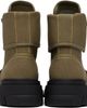 GANNI GANNI Khaki Canvas Trail Boots - 2