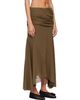 GANNI GANNI Khaki Marl Mesh Draped Maxi Skirt - 2