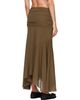 GANNI GANNI Khaki Marl Mesh Draped Maxi Skirt - 3