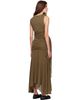 GANNI GANNI Khaki Marl Mesh Tie Knot Top - 3