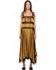 GANNI GANNI Khaki Satin Maxi Dress - 1