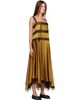 GANNI GANNI Khaki Satin Maxi Dress - 2