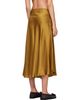 GANNI GANNI Khaki Satin Midi Skirt - 3