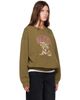 GANNI GANNI Khaki Tiger Crewneck Sweatshirt - 2