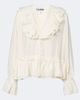 Ganni Ganni Lace-trimmed ruffled blouse - 1