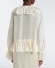 Ganni Ganni Lace-trimmed ruffled blouse - 5