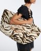 Ganni Ganni Large zebra-print canvas tote bag - 2