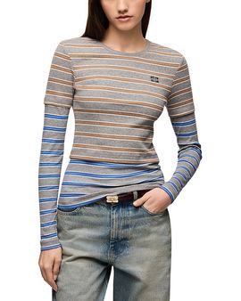 Ganni Ganni Layered Double Stripe Top