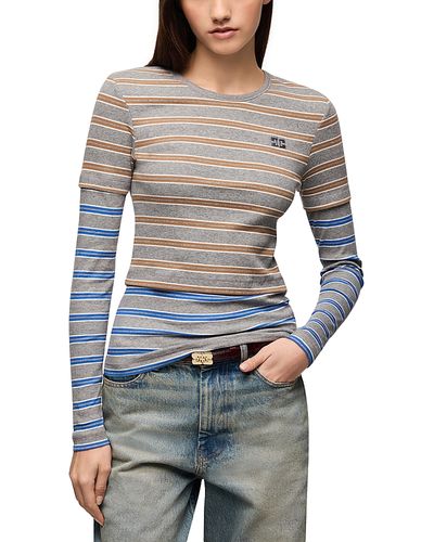 Ganni Ganni Layered Double Stripe Top