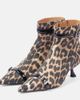 Ganni Ganni Leopard-print satin ankle boots - 4