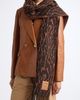 Ganni Ganni Leopard Jacquard Wool Scarf - 1