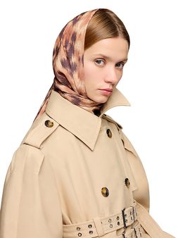 Ganni Ganni Leopard Print Wrap Scarf