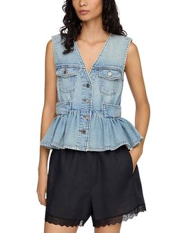 Ganni Ganni Lightweight Denim Top