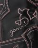 GANNI GANNI Low Shaft Embroidered Western Boots Black/Pink - 6