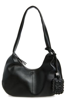 Ganni Ganni Medium Bou Leather Hobo Bag