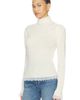 Ganni Ganni Merino Turtleneck With Lace Details Sweater - 2