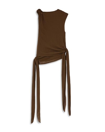 Ganni Ganni Mesh Tie Top
