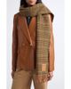 Ganni Ganni Mini Check Plaid Wool Scarf - 1