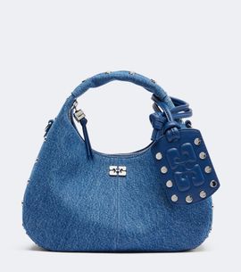 Ganni Ganni Mini denim tote bag