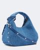 Ganni Ganni Mini denim tote bag - 4