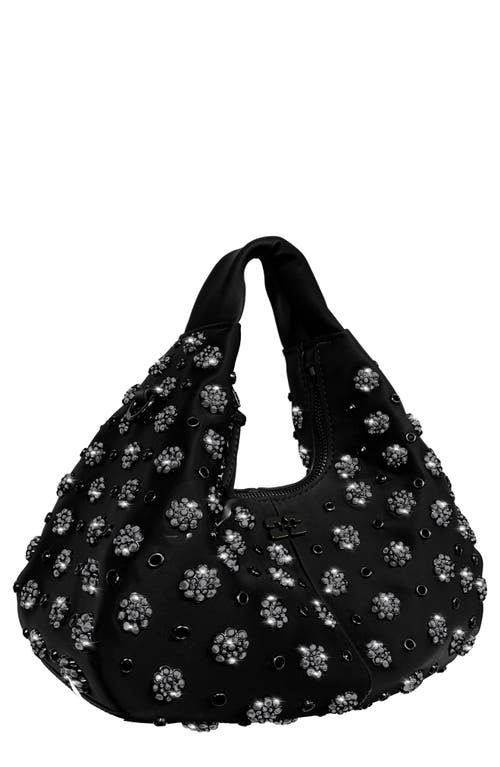 Ganni Ganni Mini Flowers Hobo Bag