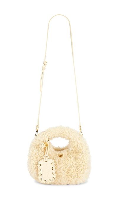 Ganni Ganni Mini Fur Hobo Bag