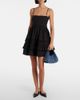 Ganni Ganni Mini studded denim top-handle bag - 5