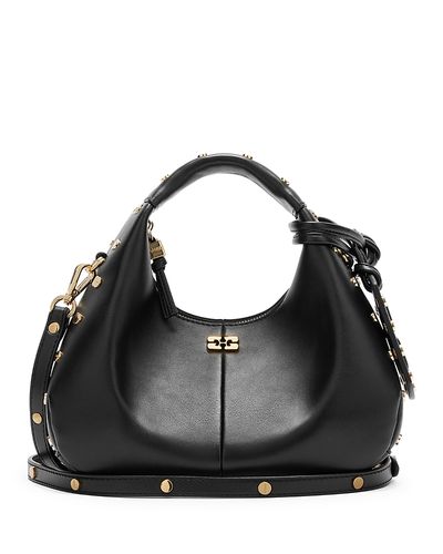 Ganni Ganni Mini Studded Hobo Bag