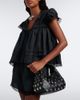 Ganni Ganni Mini studded top-handle bag - 6