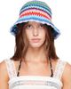 GANNI GANNI Multicolor Striped Crochet Bucket Hat - 1