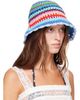 GANNI GANNI Multicolor Striped Crochet Bucket Hat - 2
