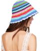 GANNI GANNI Multicolor Striped Crochet Bucket Hat - 3