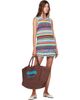 GANNI GANNI Multicolor Striped Crochet Minidress - 4