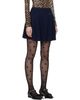 GANNI GANNI Navy Cashmere Wool Miniskirt - 2