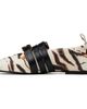 GANNI GANNI Off-White & Black Sue Triple Zebra Ballerina Flats - 3