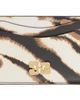 GANNI GANNI Off-White & Brown Bou Card Holder - 1