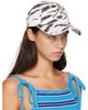 GANNI GANNI Off-White & Brown Washed Cotton Cap - 2