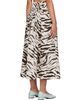 GANNI GANNI Off-White & Brown Zebra Cotton Maxi Skirt - 3