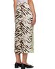 GANNI GANNI Off-White & Green Shibori Organza Printed Stretch Satin Maxi Skirt - 3