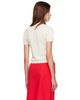 GANNI GANNI Off-White Argyle T-shirt - 3
