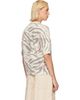 GANNI GANNI Off-White Graphic Wool Printed T-shirt - 3