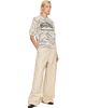 GANNI GANNI Off-White Graphic Wool Printed T-shirt - 4