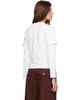 GANNI GANNI Off-White Heavy Stretch Cotton Layered Baby Fit T-shirt - 3