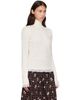 GANNI GANNI Off-White Lace Merino Turtleneck - 2