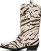 GANNI GANNI Off-White Mid Shaft Embroidered Western Boots - 3