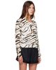 GANNI GANNI Off-White Sheer Printed Cotton Cardigan - 2
