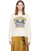 GANNI GANNI Off-White Teddy Mushroom Wool Sweater - 1